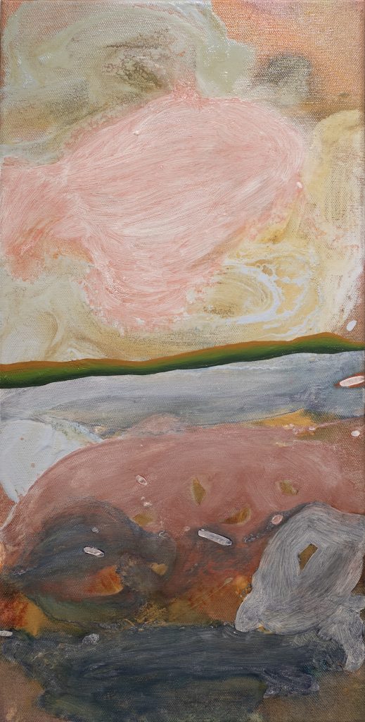 Another Lake [Oil on cotton cloth, Medium, 60×30cm, 2023]
